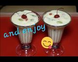 A picture of step 5 of Fruit custard.