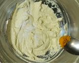 A picture of step 3 of Moongode(Moong dal ke pakode).