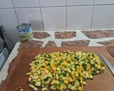 Foto del paso 4 de la receta: Tarta de puerro,arvejas y zapallitos