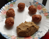 Foto del paso 7 de la receta: Albóndigas en airfryer con dip de garbanzos y puerro