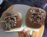 A picture of step 3 of Bhaji stuffed baked cheesepav.