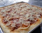 Foto langkah ke 9 dari resep Big square pizza (oven) ekonomis 🍕.