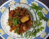 A picture of step 5 of Cluster beans and potato vegetable.
