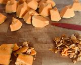Foto del paso 1 de la receta: Muffins de calabaza y nueces pecanas 🎃