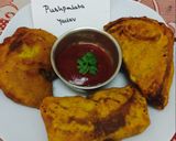 A picture of step 7 of Stuffed Bread pakoda.