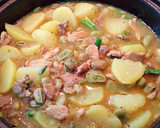 Foto del paso 7 de la receta: Porciones de chuleta de cerdo con patatas y verduras