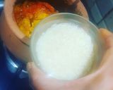A picture of step 4 of Handi chicken biryani (claypot cooking).