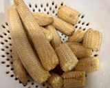 A picture of step 1 of Baby corn bites.