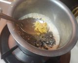 A picture of step 3 of Jaggery ginger tea.