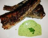 Pas rețetă Merluciu pe grill în crusta de ierburi aromatice 2 fotografie