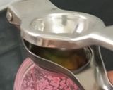 A picture of step 2 of Layered P & P Mocktail.