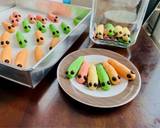 Cara Membuat 23 Caterpillar Cookies si ulil warna warni 5