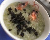 Hình bước làm 1 của món Cháo tôm rong biễn