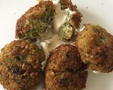 A picture of step 3 of Falafel with tahini dip#summerchallenge2.