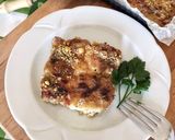 A picture of step 8 of Eggplant Gateau with Buffalo Mozzarella, Air Fryer Method.