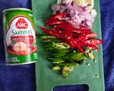 Foto langkah ke 2 dari resep Tumis sarden tahu tempe.