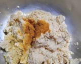 A picture of step 2 of Pumpkin Leaves Fritters.