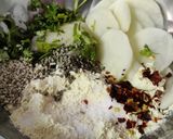 A picture of step 8 of Moong Dal Potato Fritters (Pakore).
