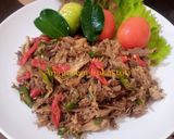 Foto langkah ke 5 dari resep Oseng Tongkol Suwir.