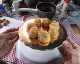 Foto del paso 14 de la receta: Croquembouche (masa choux y crema pastelera)