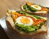 A picture of step 8 of Japanese Wanpaku Sandwich ("Wanpaku Sand").