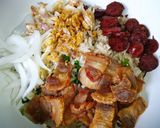 รูปขั้นตอนการทำที่ 7 ของ ข้าวผัดคะน้าสามกรอบ