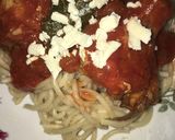 Foto del paso 6 de la receta: Tallarín con salsa de tomate y pollo
