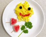 A picture of step 3 of Scrambled egg sunshine.