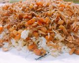 صورة لخطوة 4 من وصفة رز مع اللوز والكشمش