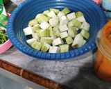 Foto langkah ke 1 dari resep Sayur Lodeh Terong Tahu Kacang Panjang Labu Siam.