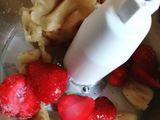 Helado de frutilla vegano