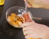 A picture of step 2 of Chicken Cheese Crispy sandwich Bites Recipe 😋.