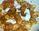A picture of step 4 of Vegetable koiyla karahi.