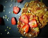A picture of step 5 of Oats Strawberry Pancake.