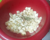 Foto del paso 7 de la receta: Habichuelas compuestas con carne de cochino, papas fritas y huevo duro