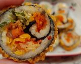 Hình bước làm 9 của món Sushi chiên giòn