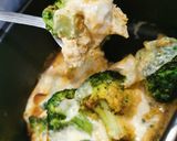 A picture of step 6 of Lazy Cook's Air-Fried Baked Broccoli Egg Custard.