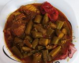 عکس مرحله 6 از دستور خورش بامیه خوشمزه من😋