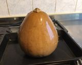 Une image de l'étape 2 de Diable de courge sucrine farcie morue,poivron,oignon au bouillon de curry.