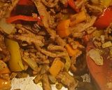A picture of step 2 of Vegan gyros on flatbread.