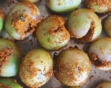A picture of step 4 of Ripe Gunda sabji.