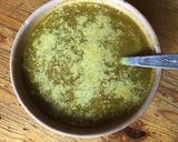 Une image de l'étape 2 de Soupe de tomates champignons céleri branche au curry et parmesan.