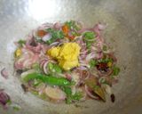 A picture of step 2 of Mutton biryani in electric rice cooker.