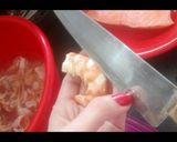 Foto del paso 5 de la receta: Salmón en salsa de soja, mostaza, miel, pasta de tomate y langos