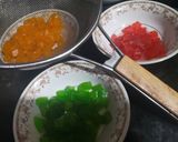 A picture of step 5 of Tutti frutti made from water melon peels/rind.