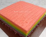 Foto langkah ke 8 dari resep Rainbow cake kukus.