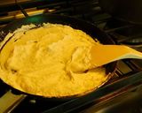 A picture of step 3 of Ricotta cheese halwa.