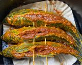 Gambar langkah 4 resipi Ikan Cencaru Bakar Sumbat Sambal (Air Fryer).