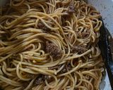 Gambar langkah 4 resipi 2:6:26 - Spaghetti Goreng Daging Manis Pedas.