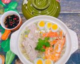 Hình bước làm 5 của món Súp tóc tiên óc heo,thanh cua và tôm